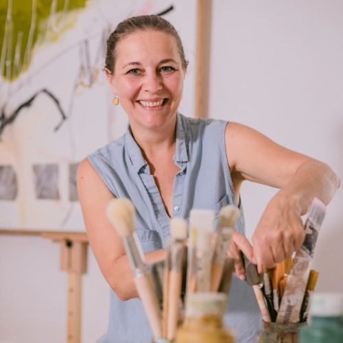 Zeichenlehrerin Petra Strigl